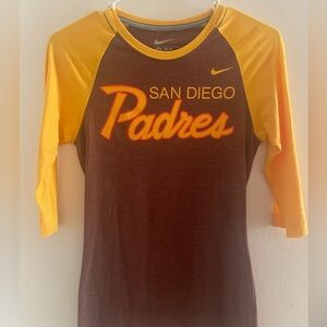 Nike slim fit Padres baseball tshirt